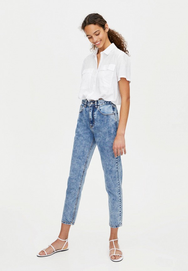 

Джинсы Pull&Bear, Синий, MOM