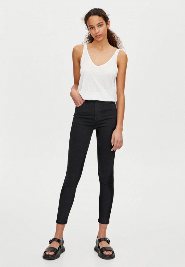 

Джинсы Pull&Bear, Черный, HIGH WAIST SKINNY