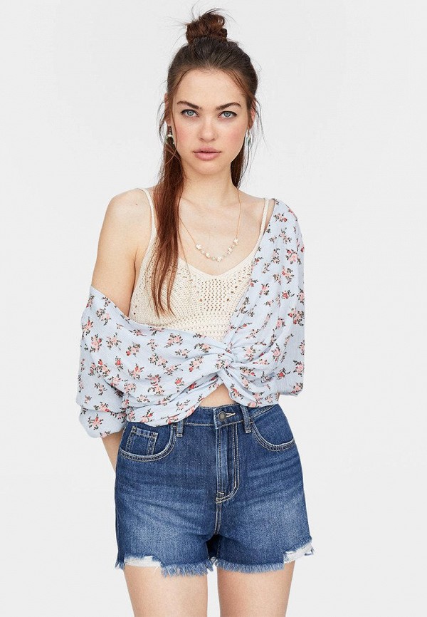 

Шорты джинсовые Stradivarius, Синий