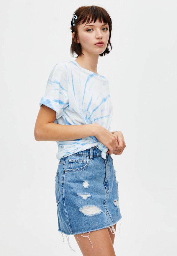 

Юбка джинсовая Pull&Bear, Голубой