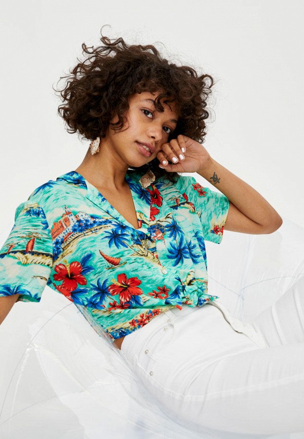 

Блуза Pull&Bear, Синий