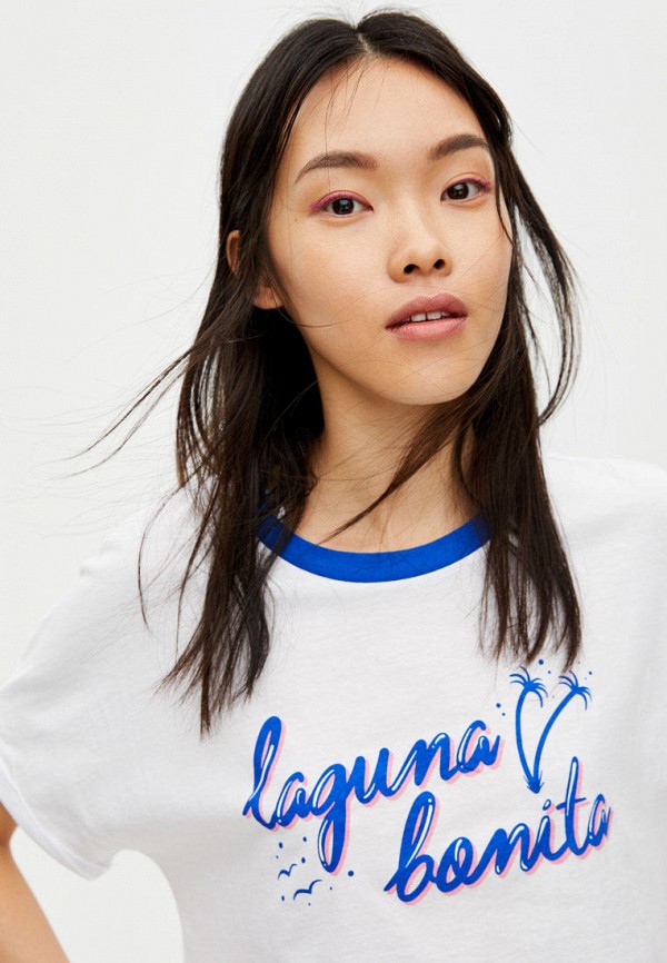 

Футболка Pull&Bear, Белый, Join Life
