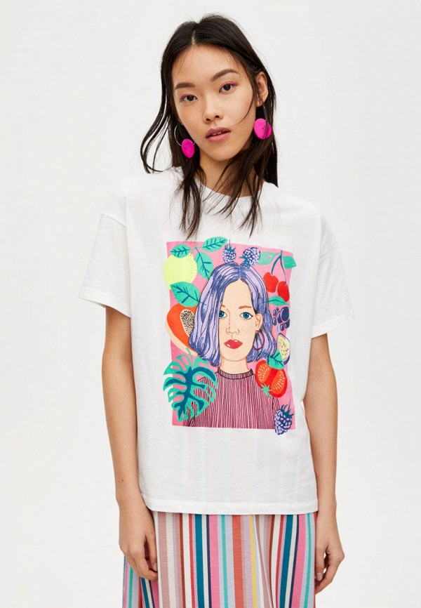 

Футболка Pull&Bear, Join Life, Белый