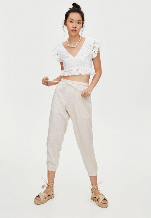 

Брюки Pull&Bear, Бежевый