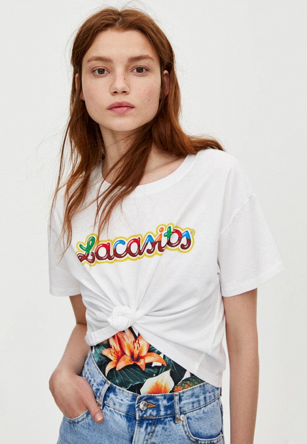 

Футболка Pull&Bear, Белый, Join Life
