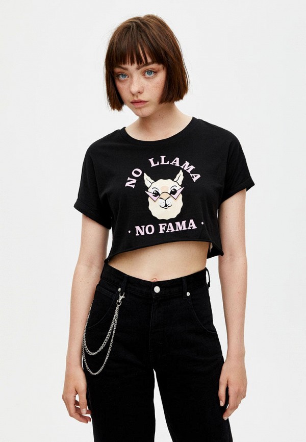 

Футболка Pull&Bear, Join Life, Черный