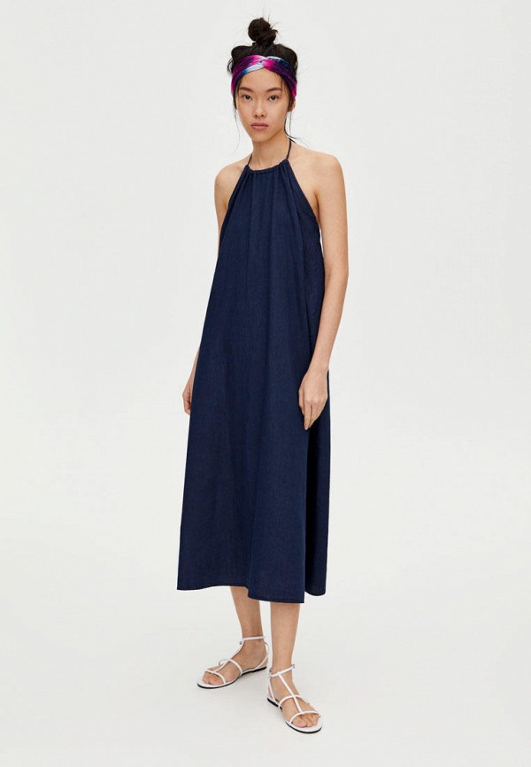 

Платье джинсовое Pull&Bear, Синий