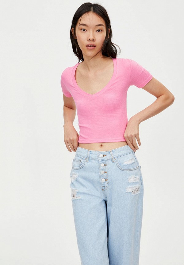 

Футболка Pull&Bear, Розовый