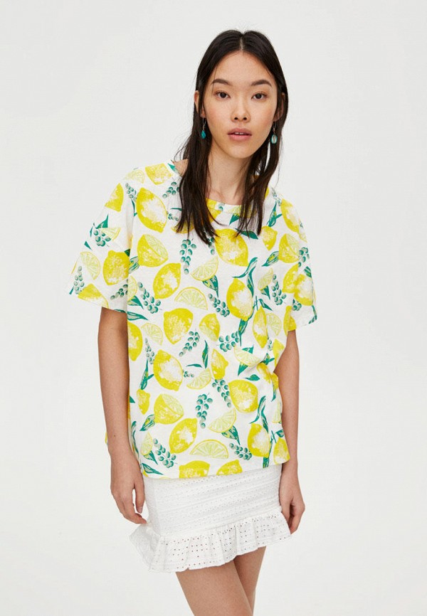 

Футболка Pull&Bear, Join Life, Белый