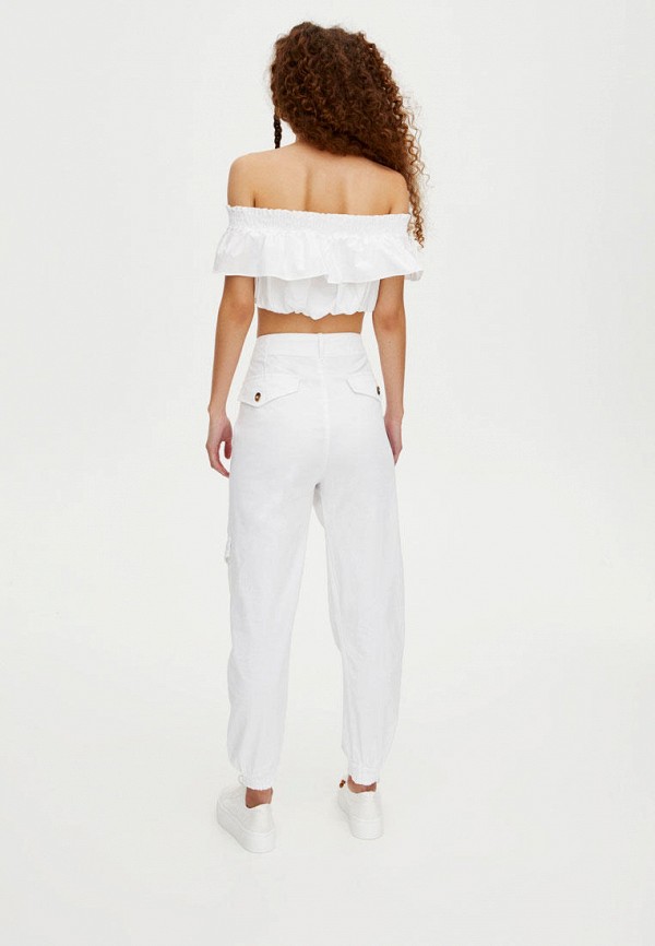 

Брюки Pull&Bear, Белый, CARGO