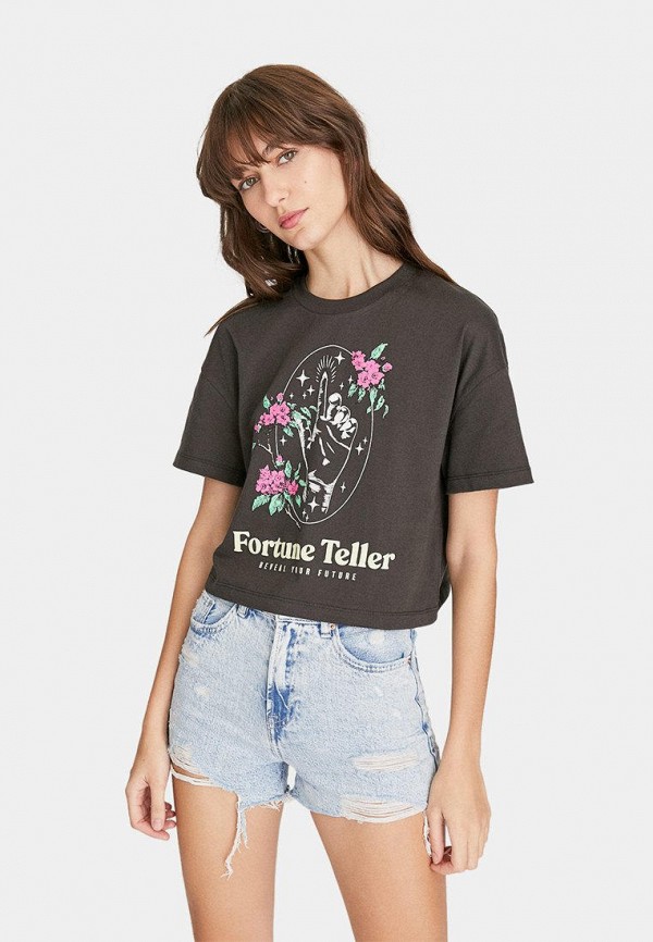 

Футболка Stradivarius, Серый
