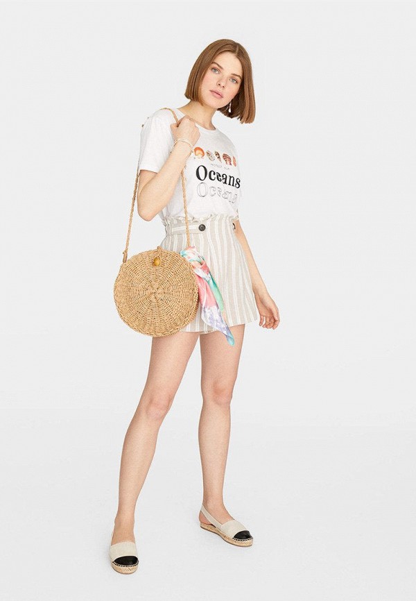

Футболка Stradivarius, Белый