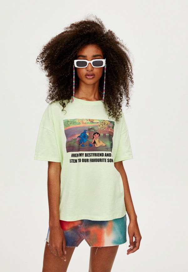 

Футболка Pull&Bear, Join Life, Зеленый