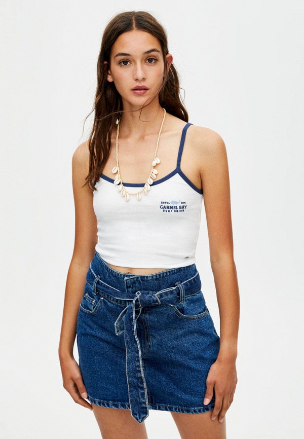 

Футболка Pull&Bear, Белый, Join Life