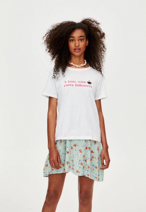 

Футболка Pull&Bear, Join Life, Белый