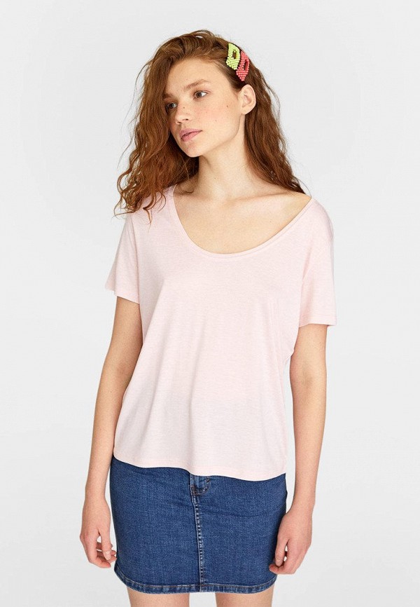 

Футболка Stradivarius, Розовый