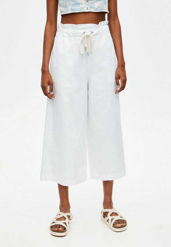 

Джинсы Pull&Bear, Белый, CULOTTE