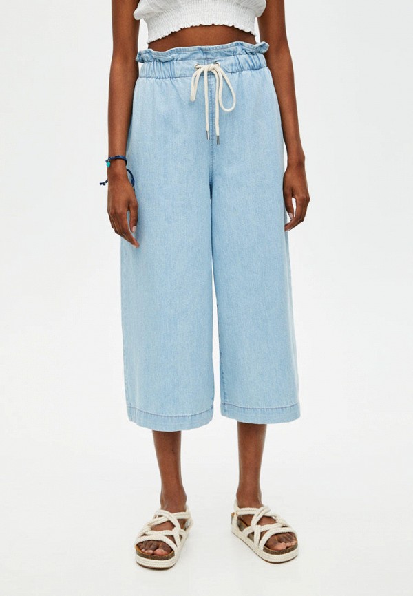 

Джинсы Pull&Bear, Голубой, CULOTTE