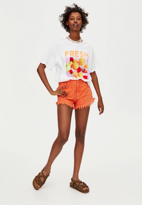

Футболка Pull&Bear, Белый, Join Life