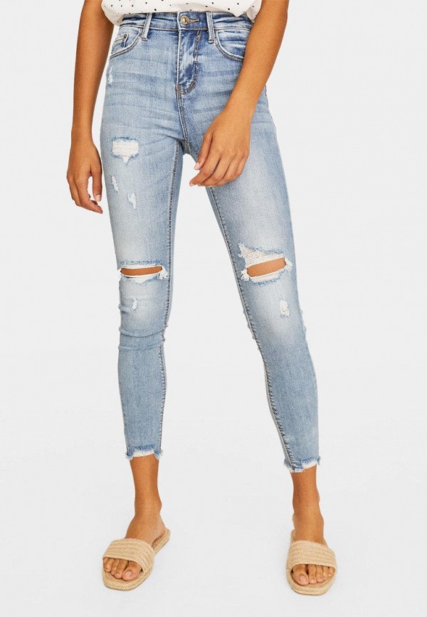 

Джинсы Stradivarius, Голубой, HIGH WAIST