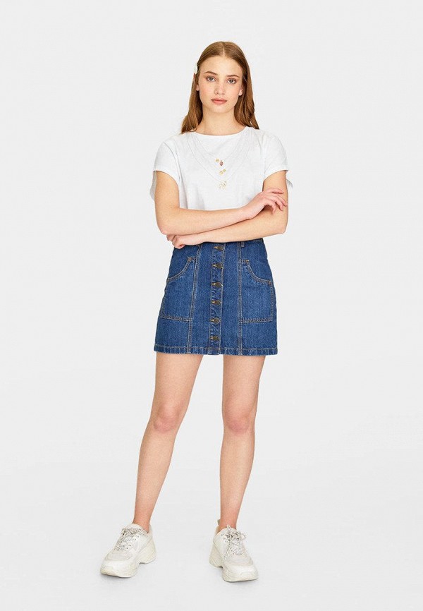 

Футболка Stradivarius, Белый