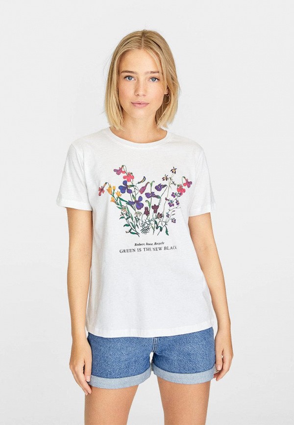 

Футболка Stradivarius, Белый