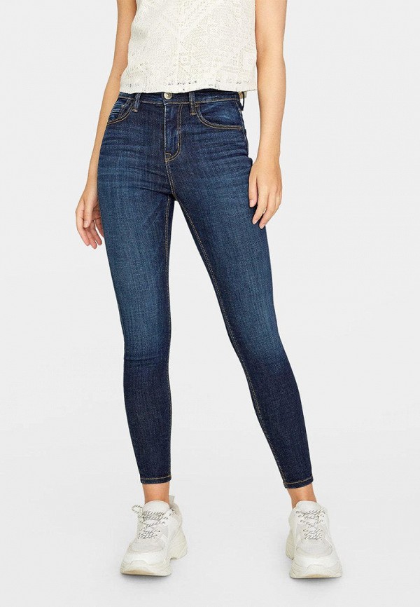 

Джинсы Stradivarius, Синий, HIGH WAIST