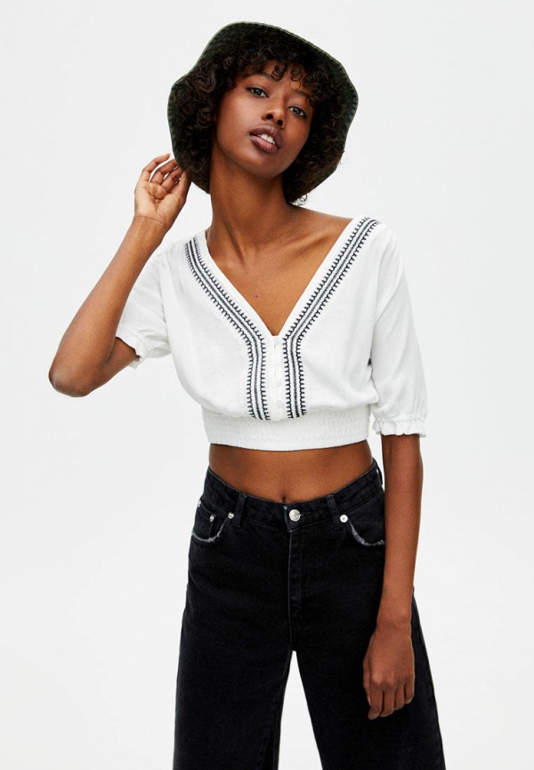

Топ Pull&Bear, Белый