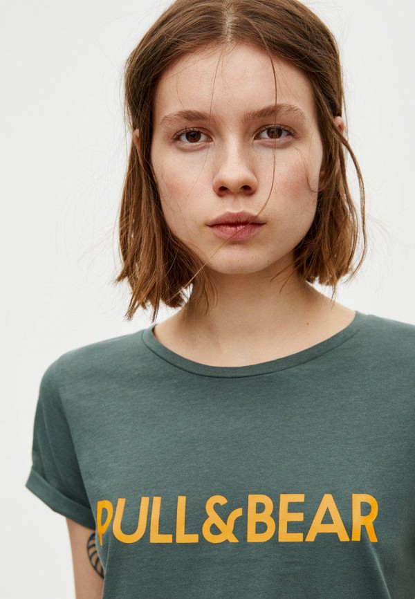 

Футболка Pull&Bear, Хаки