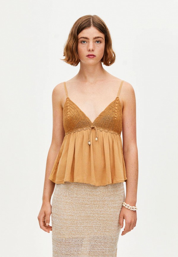

Топ Pull&Bear, Коричневый
