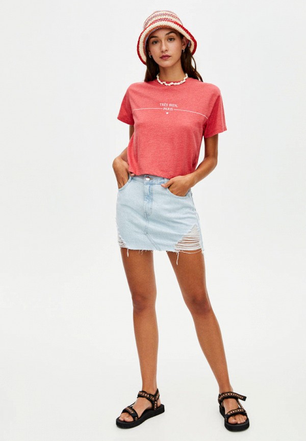 

Футболка Pull&Bear, Коралловый