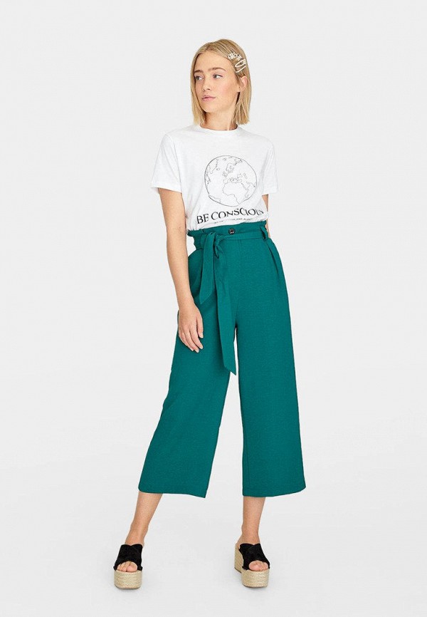 

Брюки Stradivarius, Бирюзовый