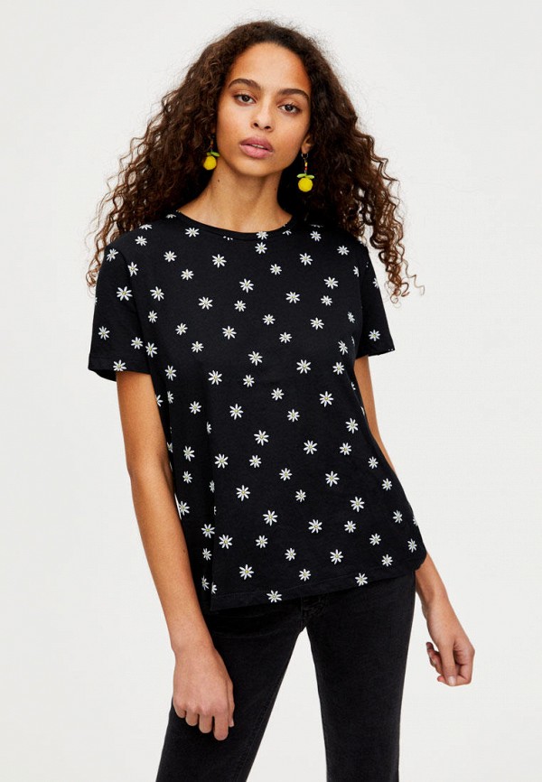 

Футболка Pull&Bear, Черный, Join Life