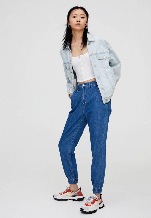 

Джинсы Pull&Bear, Синий, MOM