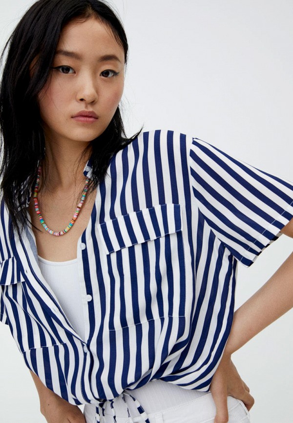 

Блуза Pull&Bear, Синий, Join Life