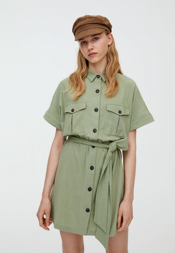 

Платье Pull&Bear, Хаки