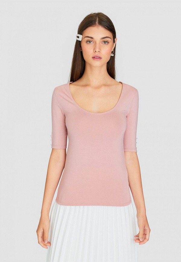 

Футболка Stradivarius, Розовый
