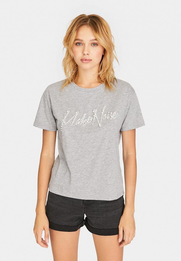 

Футболка Stradivarius, Серый