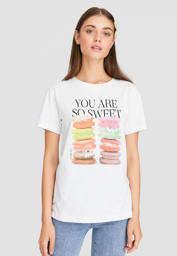 

Футболка Stradivarius, Белый