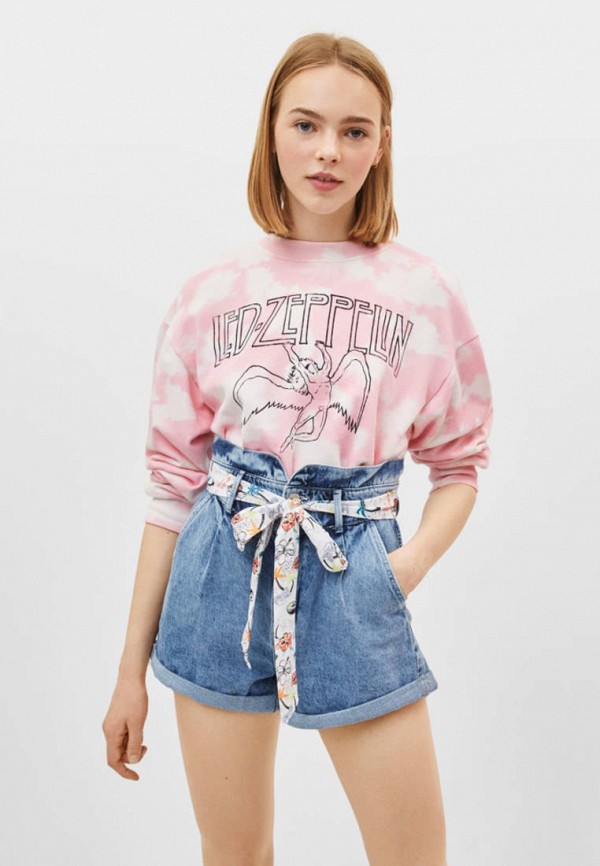 

Шорты джинсовые Bershka, Голубой
