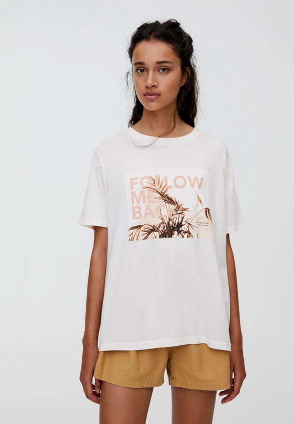 

Футболка Pull&Bear, Белый, Join Life