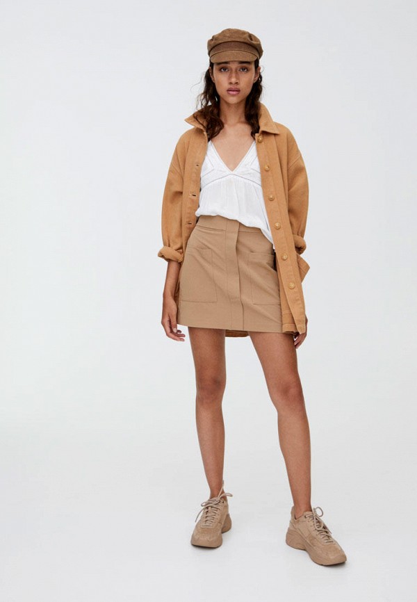 

Юбка Pull&Bear, Коричневый