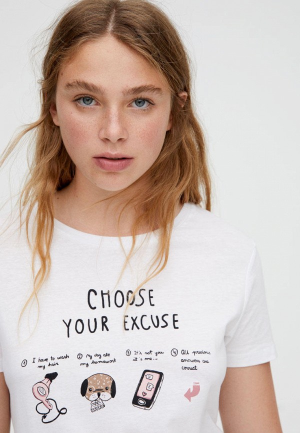 

Футболка Pull&Bear, Белый