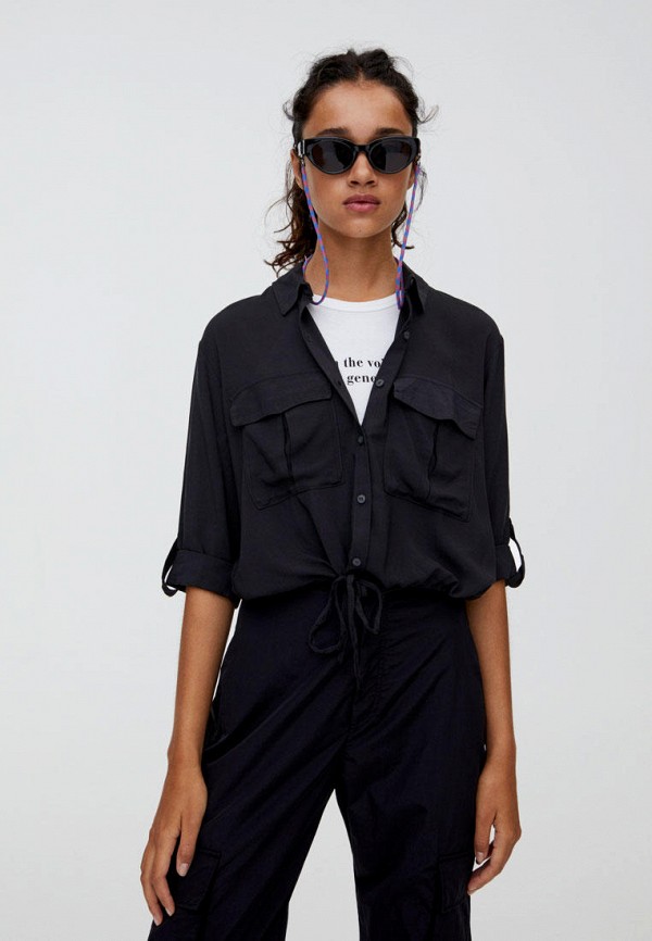 

Блуза Pull&Bear, Черный, Join Life