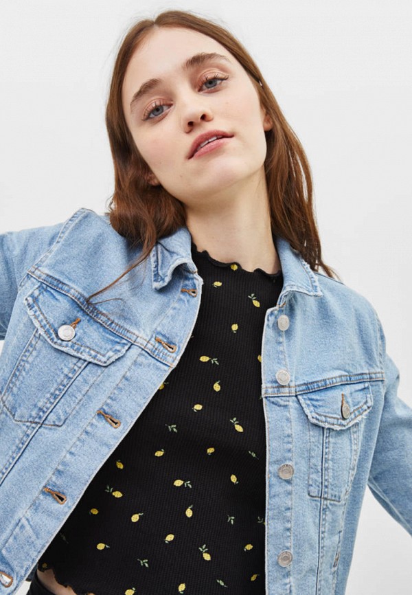 

Куртка джинсовая Bershka, Голубой