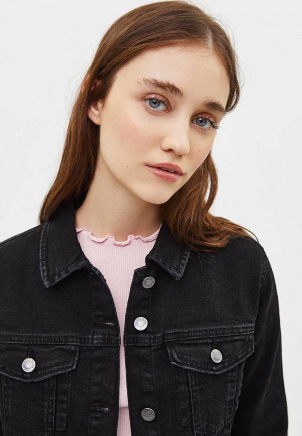 

Куртка джинсовая Bershka, Черный