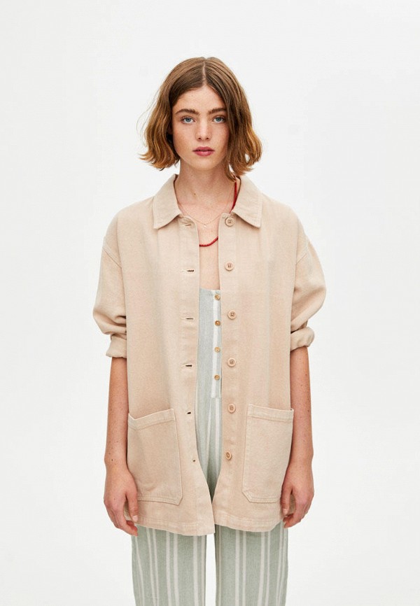 

Куртка джинсовая Pull&Bear, Бежевый