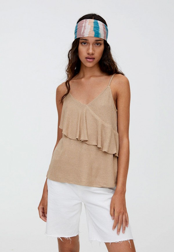 

Топ Pull&Bear, Бежевый
