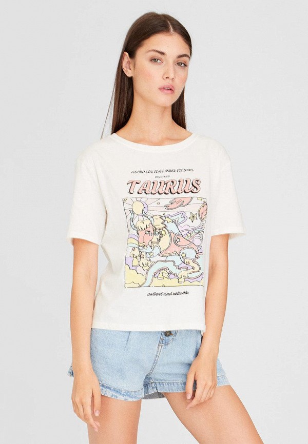

Футболка Stradivarius, Белый