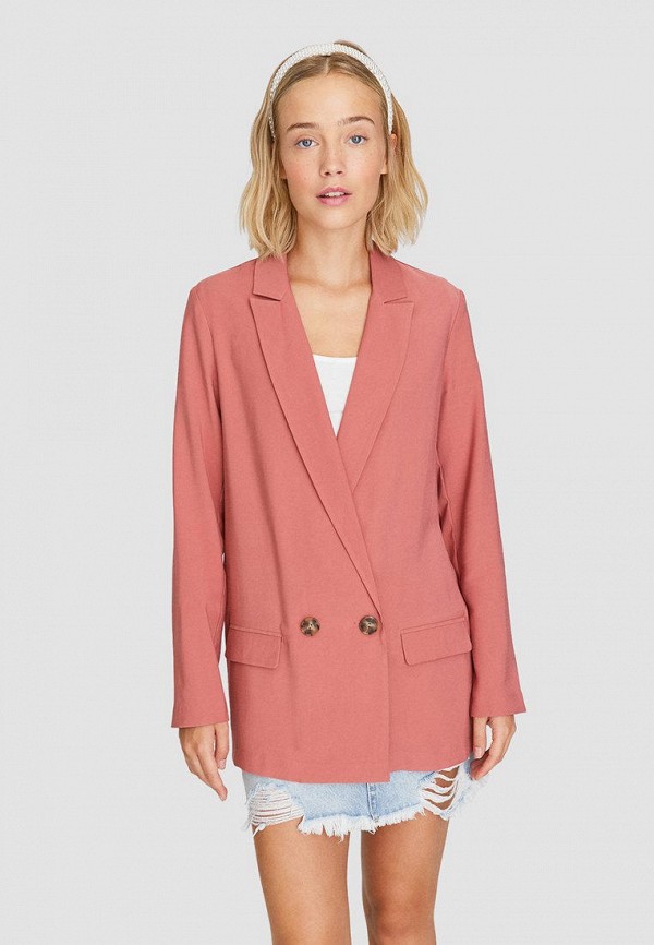 

Пиджак Stradivarius, Розовый